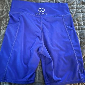 Gym Dayz blue bike shorts